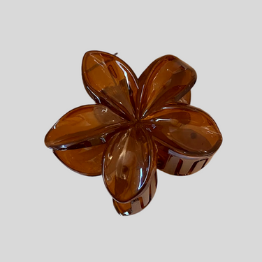 HIBISCUS FLOWER HAIR CLIP 8CM NEUTRAL MULTI - STUDIO JO STORE